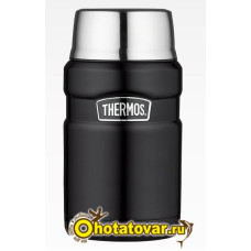 Термос для еды с ложкой Thermos SK 3020 BK Matt Black, 0.71 л