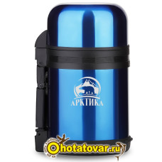 Термос "Арктика" с широким горлом универсальный 202-1200 синий , 1.2 л