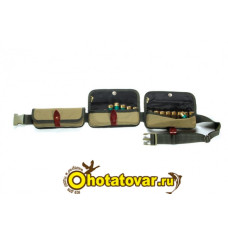 Патронташ со съемными подсумками на 8 патронов из ткани кордура на капроновом ремне Vektor