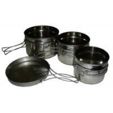 Набор котелков из нержавейки с ручками