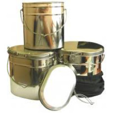 Набор котелков из нержавейки с ручками (2,2; 3,5; 4,5; 6л)