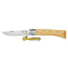 Нож охотничий Opinel Inox Nature 7VRI (гравировка волна)