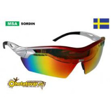 Стрелковые антибликовые очки MSA Sordin Racers Red Rainbow Стрелковые антибликовые очки MSA Sordin Racers Red Rainbow
