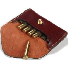 Подсумок из натуральной кожи на 7 нарезных патронов большой Vektor