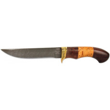 Нож нескладной дамасская сталь СМЕРШ (8604)д