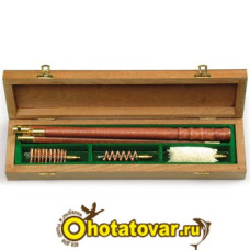 Набор для чистки в деревянном футляре, к.12