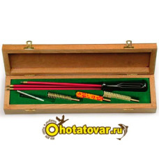 Набор для чистки в деревянном футляре, к.7,62