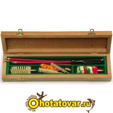 Набор для чистки в деревянном футляре, к.8/12