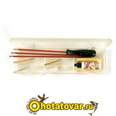 Набор для чистки оружия в пластиковом прозрачном футляре к.7,62