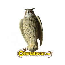 Чучело филин большой с крыльями (серый) BirdLand