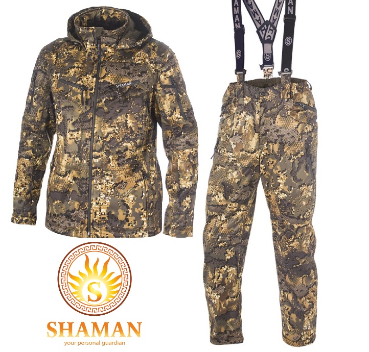 Купить у официального дилера SHAMAN Костюм CONDOR цвет OAK WOOD Материал: Softshell + мембрана SHIELD-TEX. 